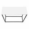 Monarch Specialties Accent Table, Console, Entryway, Narrow, Sofa, Living Room, Bedroom, White Laminate, Black Metal I 2252